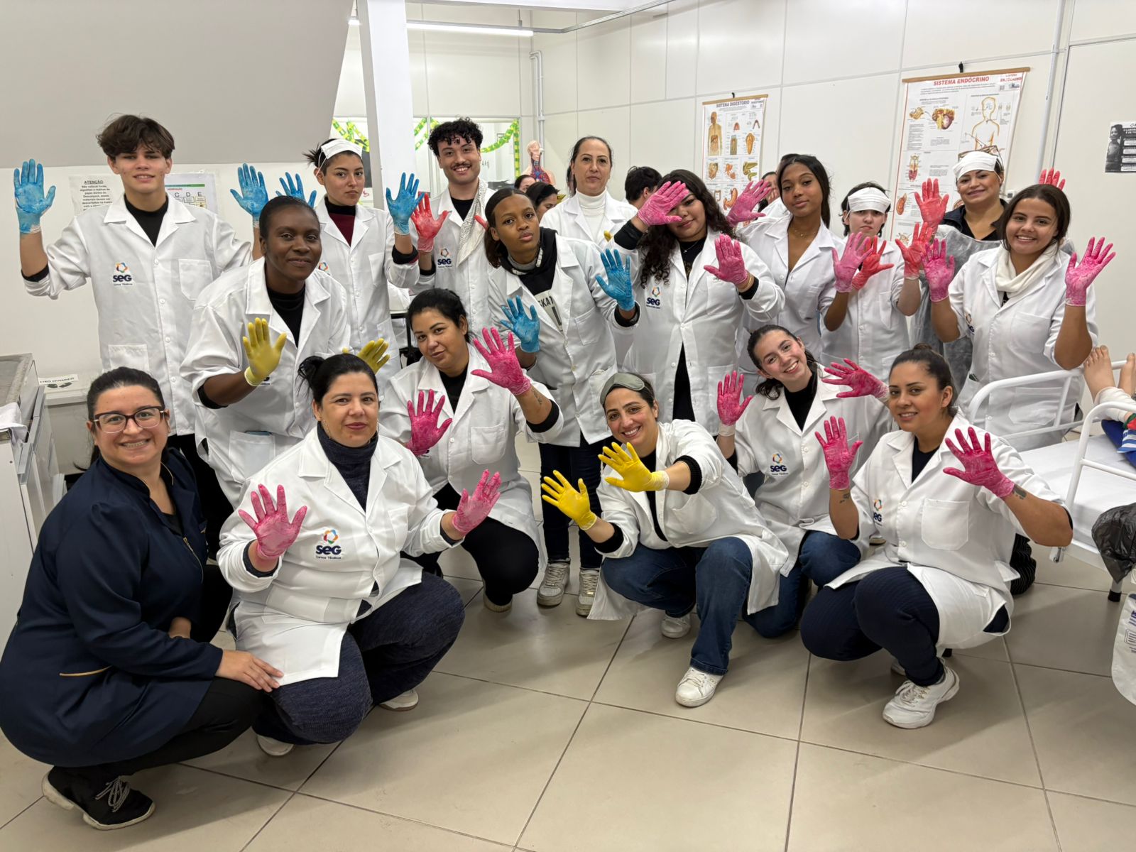 Alunos do Técnico em Enfermagem em Navegantes